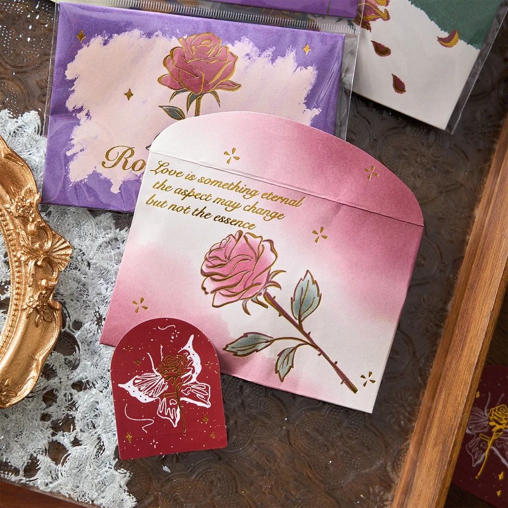 Lost Rose Vintage Floral Aesthetic Stickers (40 stickers)
