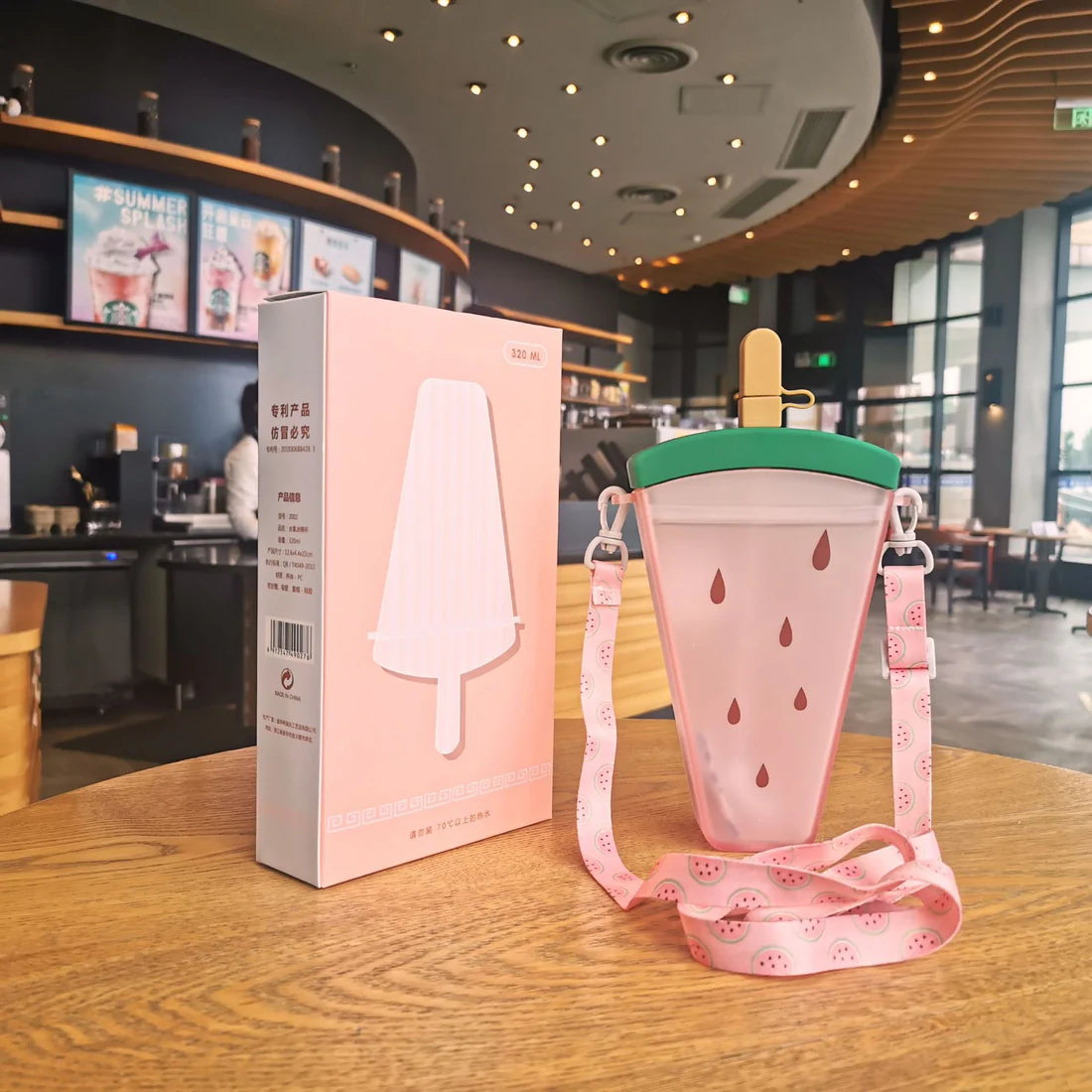 Popsicle Watermelon Ice cream Shape Bottle 350ml
