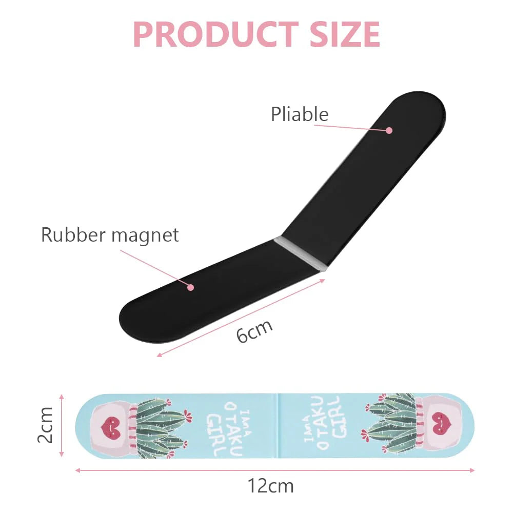 Cute Magnetic Cartoon Bookmarks Set (Pack of 6)