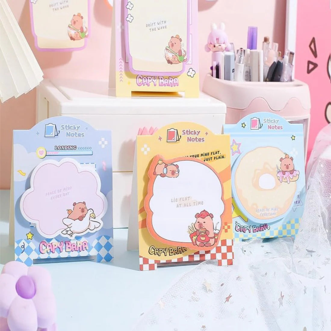 Capybara Sticky Notes Set