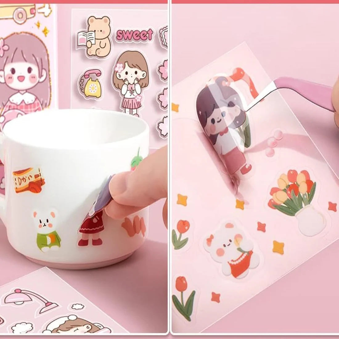 DIY Sticker Set 100 Sheets Kawaii Washi Stickers