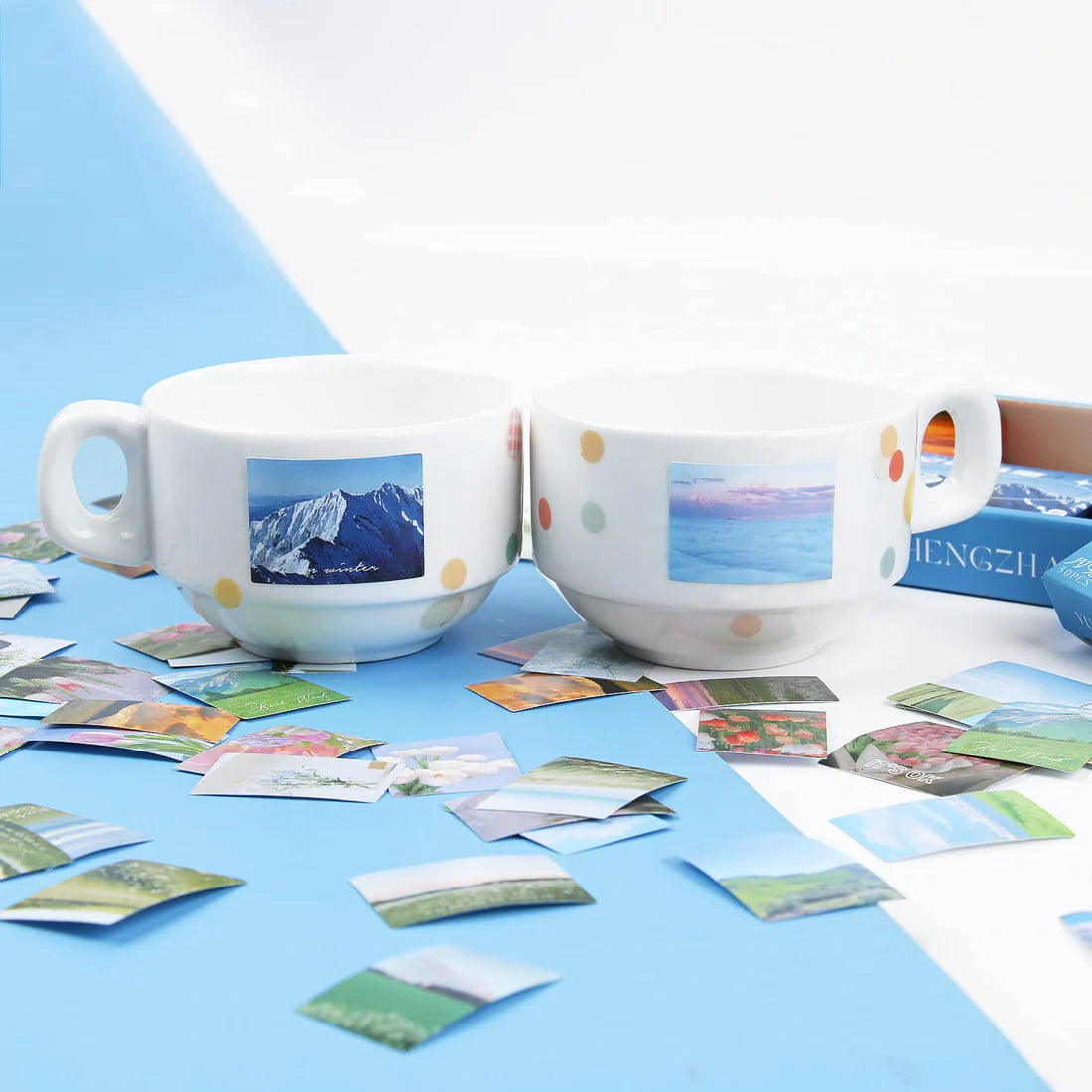 300-Piece Assorted Tiny Paper Sticker Set!