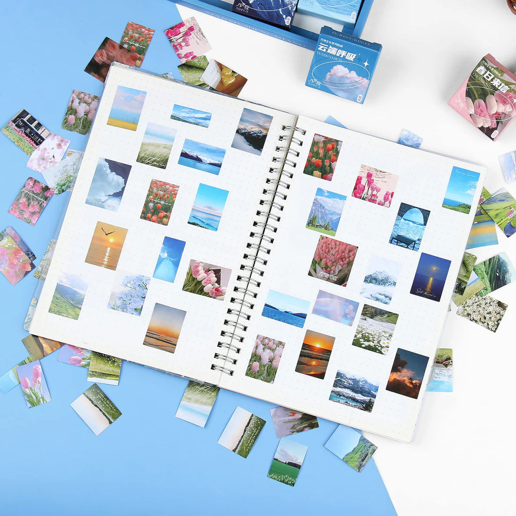 300-Piece Assorted Tiny Paper Sticker Set!