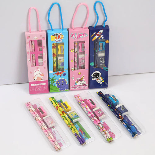 5-in-1 Ultimate Cartoon Stationery Set