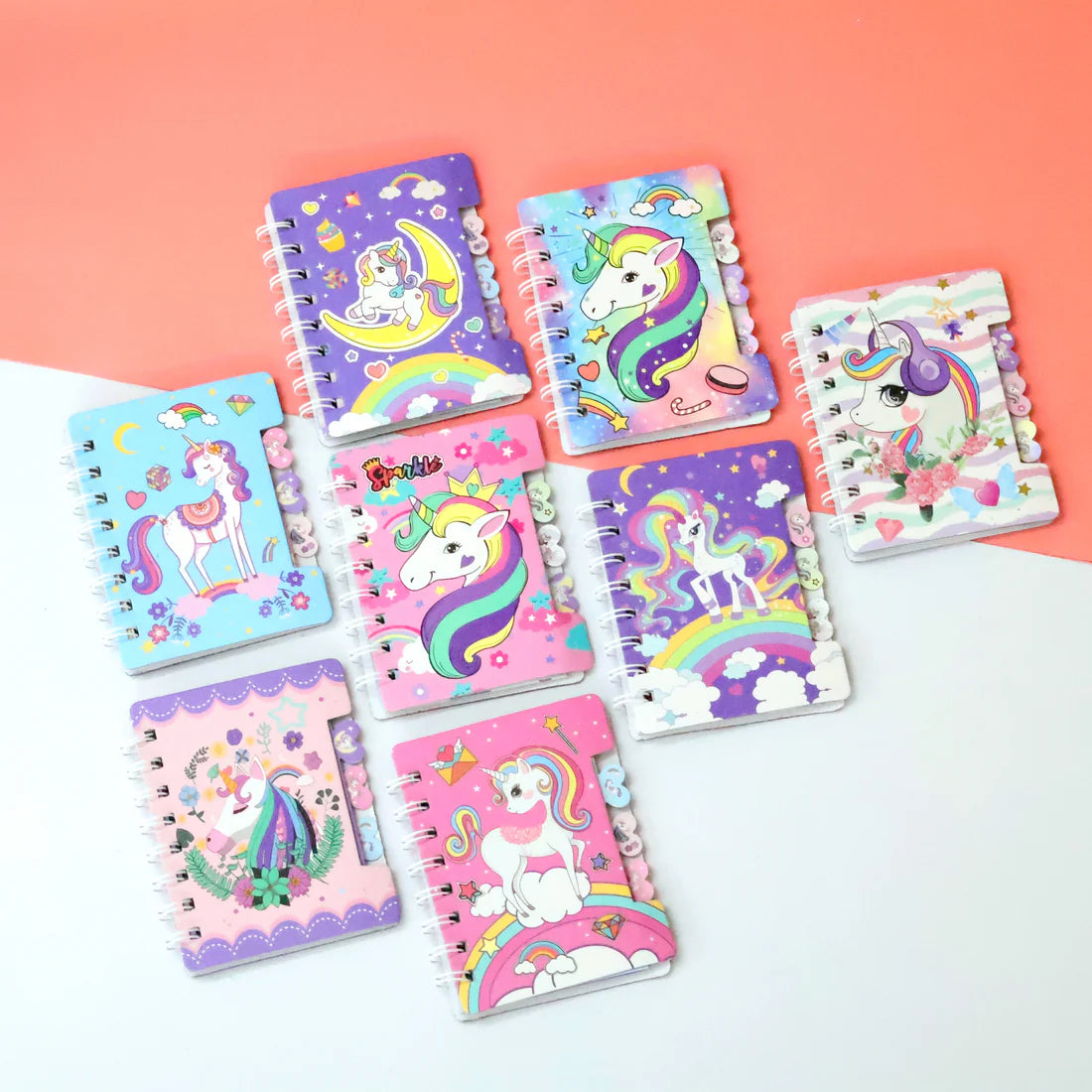 Mini Unicorn Spiral Diary