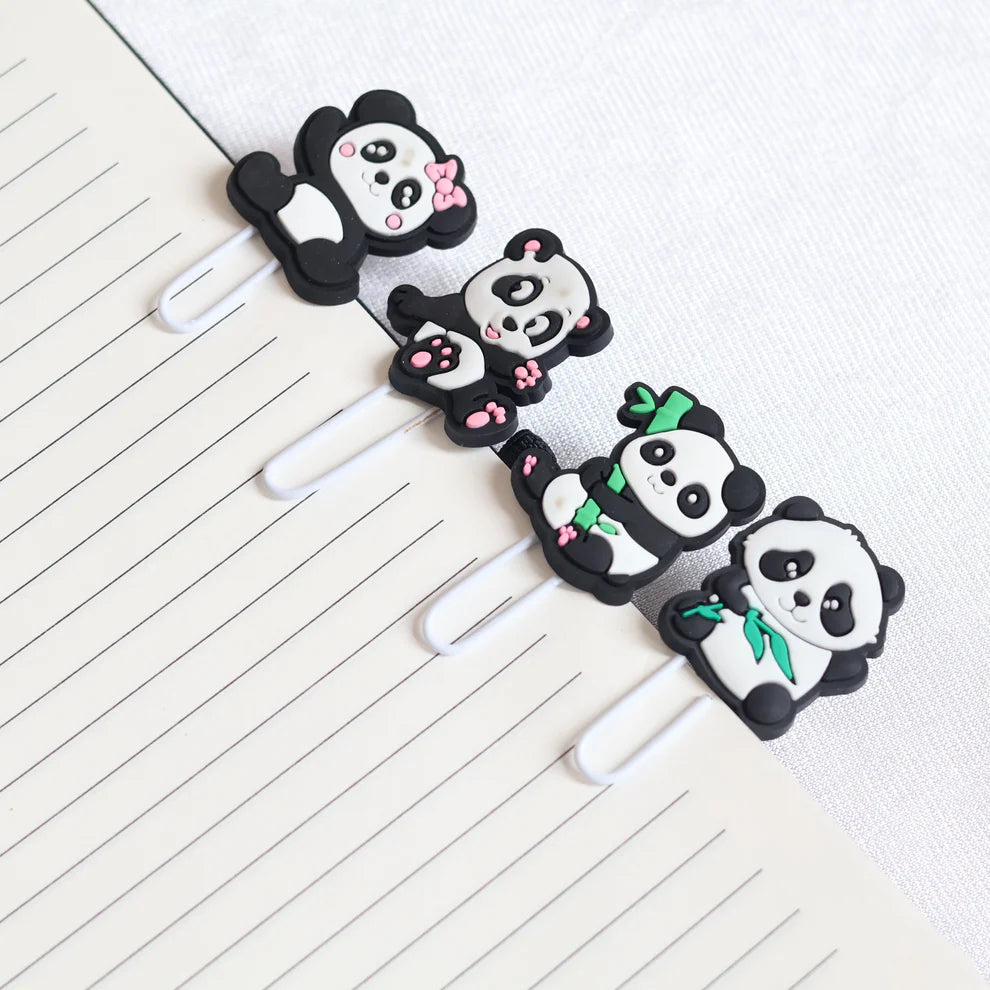 Panda Bookmark Paperclip Set (4pcs)