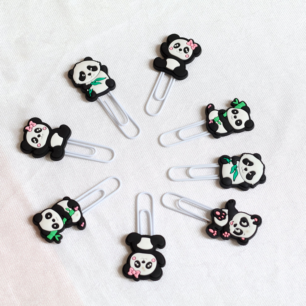 Panda Bookmark Paperclip Set (4pcs)