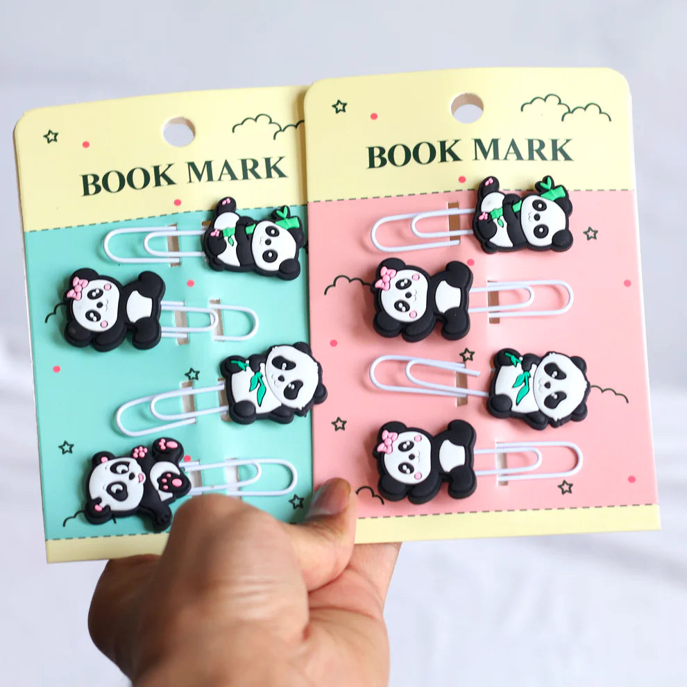 Panda Bookmark Paperclip Set (4pcs)