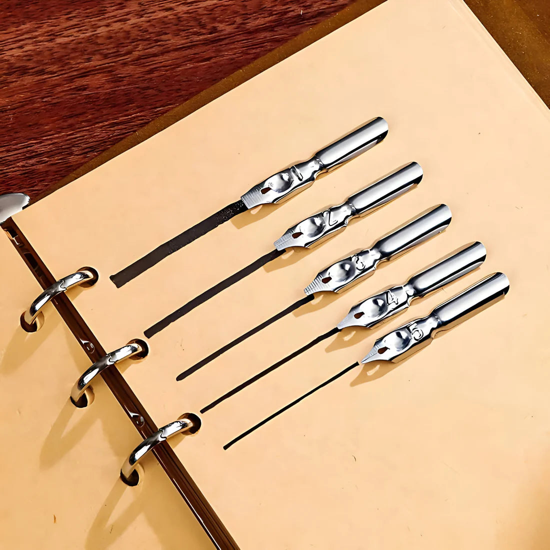 Antique Calligraphy Feather Pen Set | Vintage