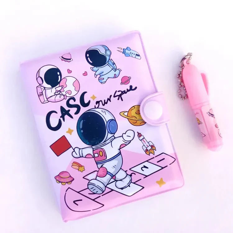 Space Theme Diary With Pen Set