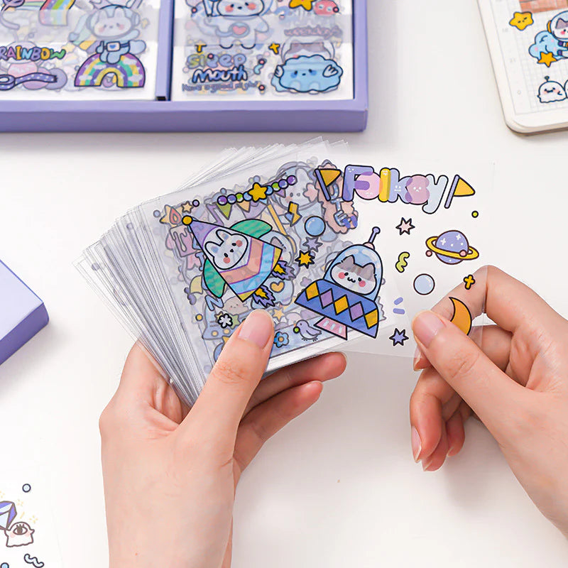 Space Bunny Stickers - 100 Sheets