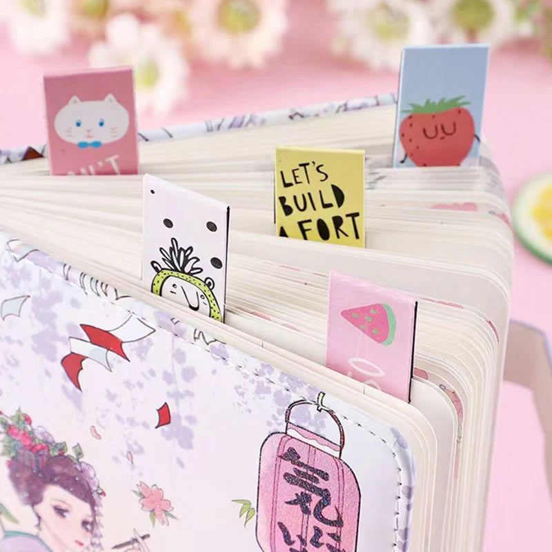 Cute Magnetic Cartoon Bookmarks Set (Pack of 6)