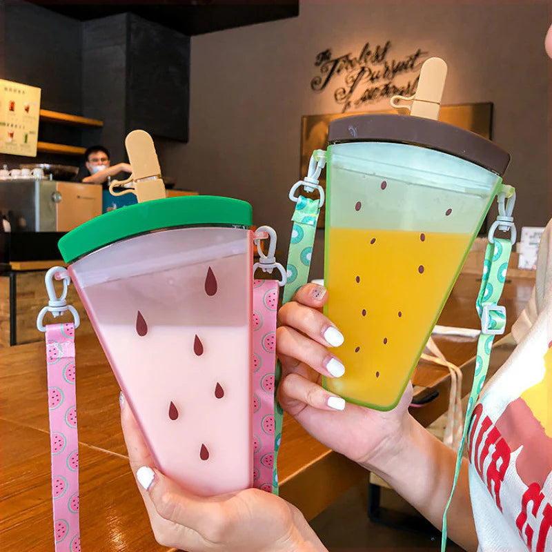Popsicle Watermelon Ice cream Shape Bottle 350ml