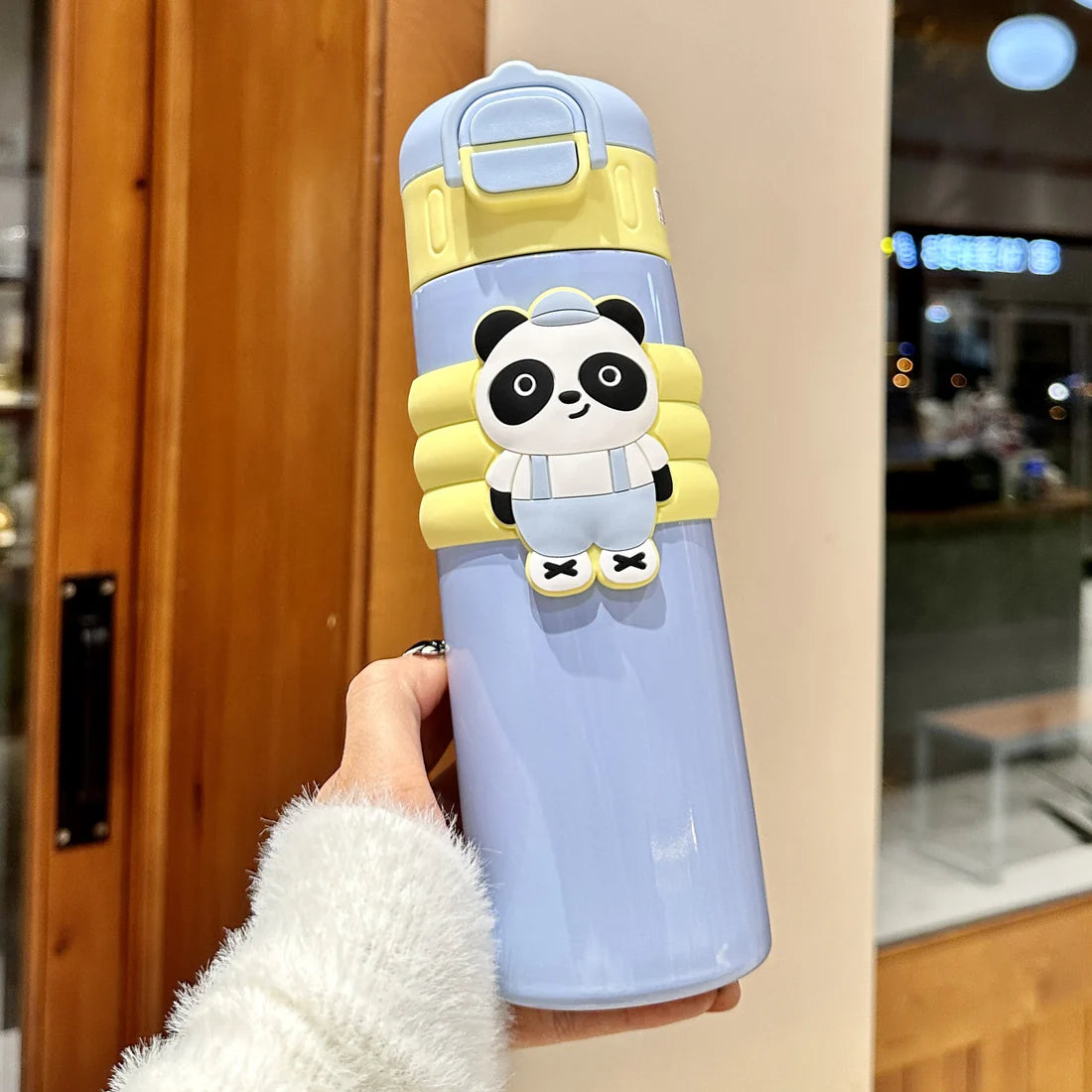 Panda Dual Sipper Stainless Steel Insulated Bottle 500ml