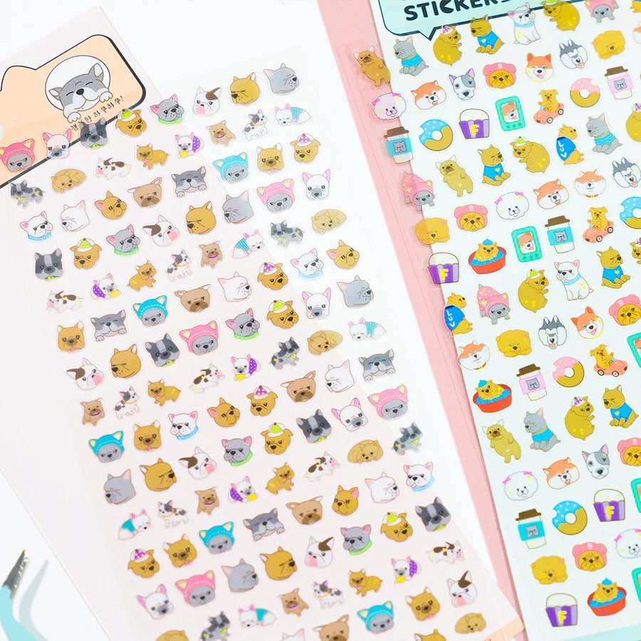 Cute Tiny Animal Emoji Fun Stickers