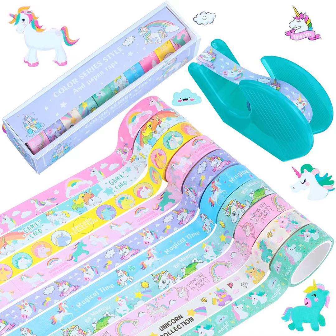 Cartoon-Themed Washi Paper Tape (1 Pcs)