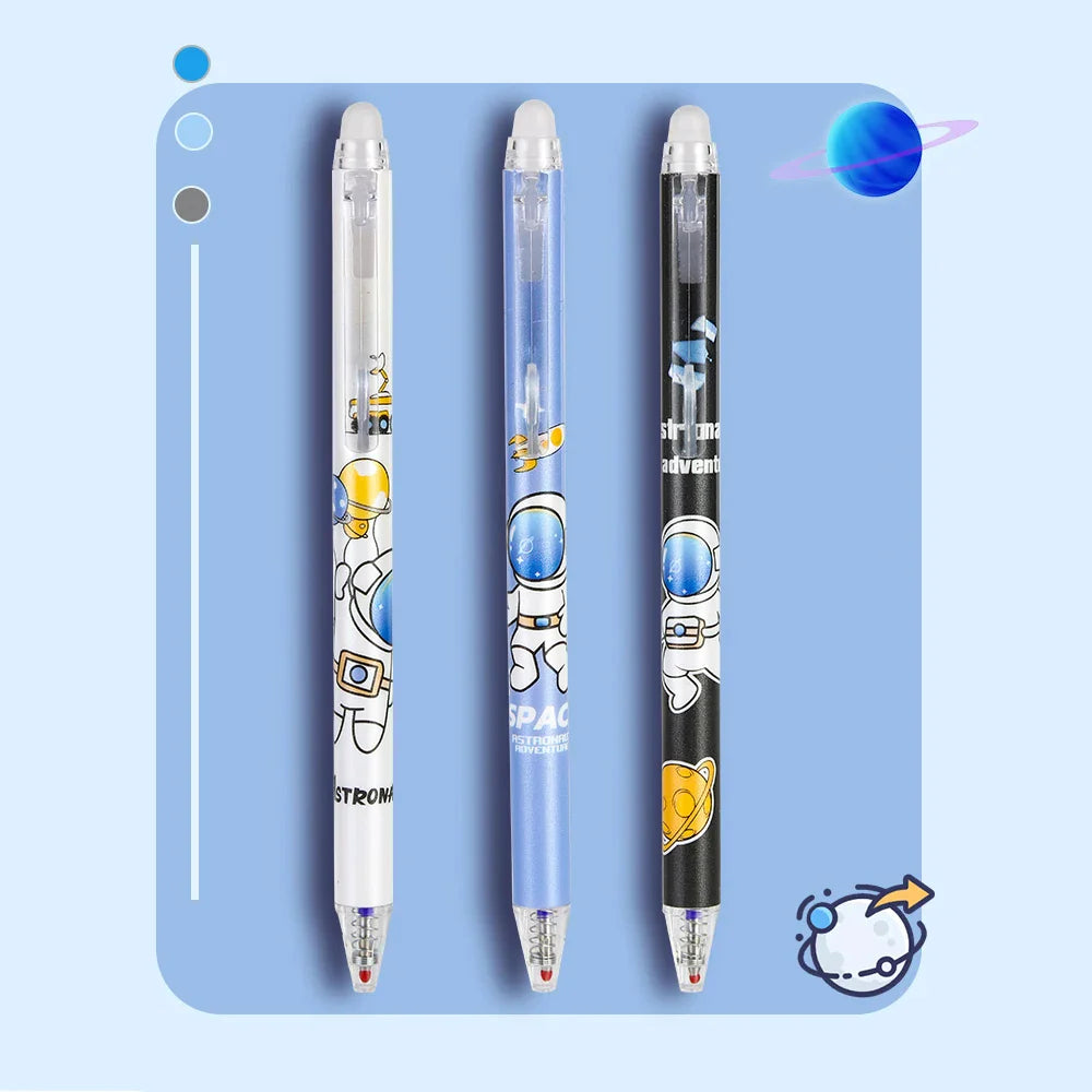 Magical Space Astronaut Erasable Gel Pens - Pack of 12