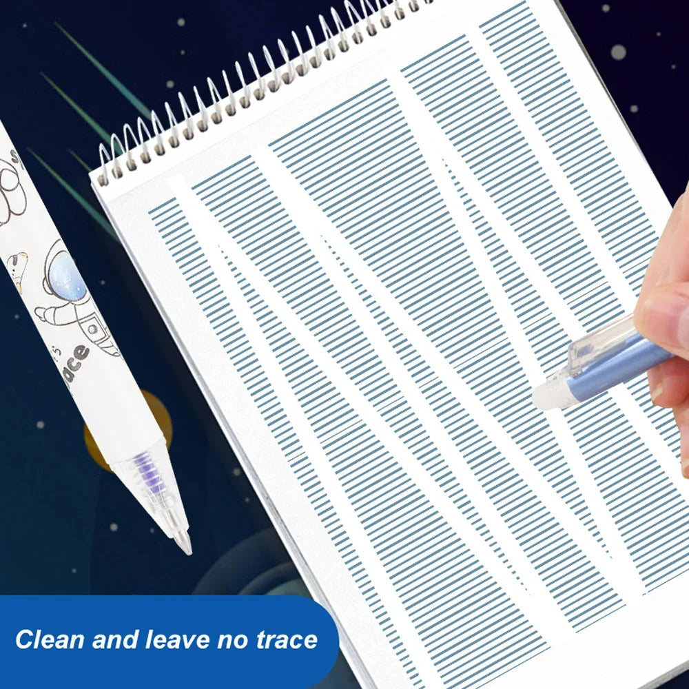 Magical Space Astronaut Erasable Gel Pens - Pack of 12