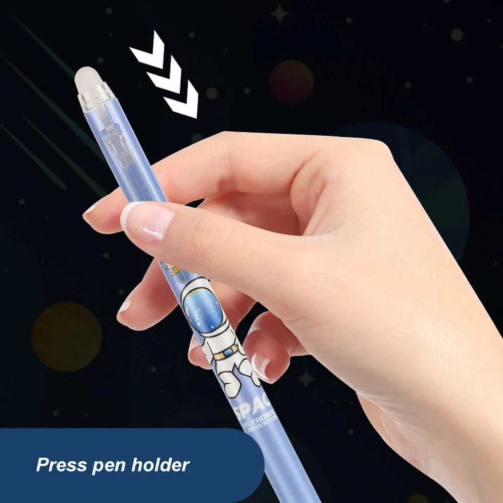 Magical Space Astronaut Erasable Gel Pens - Pack of 12