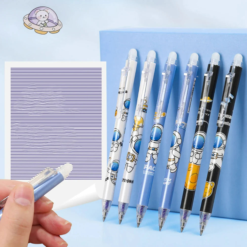 Magical Space Astronaut Erasable Gel Pens - Pack of 12